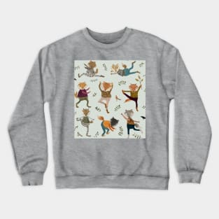 Park life fox yoga Crewneck Sweatshirt